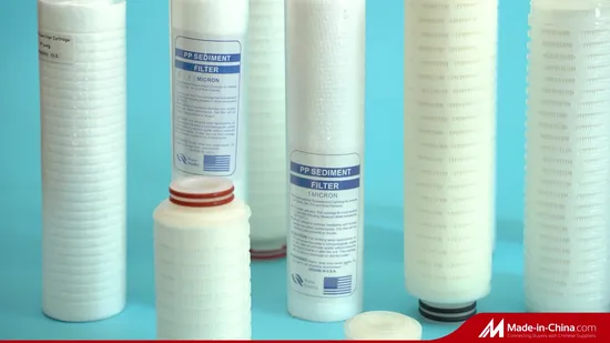 RoHS Certificated Water Filter Cartridge for Steam Sterilization Organic Solvents Chemicals with Hydrophobic Hydrophillic Pleated PTFE 0.45/1/5 Micron Membrane
