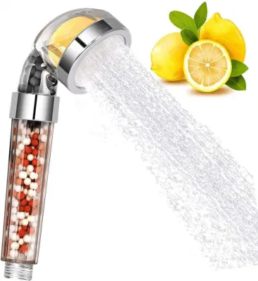 Soffione doccia con perle minerali ioniche da bagno con filtro doccia alla vitamina C