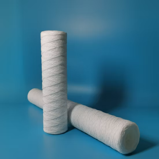 Cartuccia filtrante per purificatore in filato PP per trattamento del filtro dell'acqua a filo avvolto